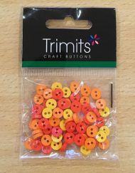 Trimits orange and yellow mini buttons
