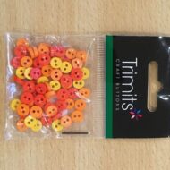 Trimits orange and yellow mini buttons