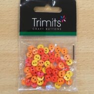 Trimits orange and yellow mini buttons
