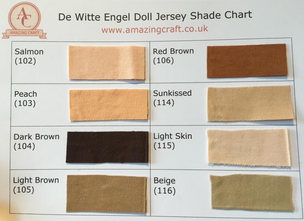 De Witte Engel Doll Jersey Skin Fabric 