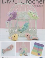 DMC Crochet Amigurumi Birds and keepsake pouch