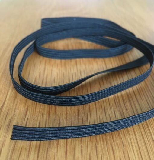 6mm black elastic 8 cord sewing
