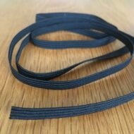 6mm black elastic 8 cord sewing