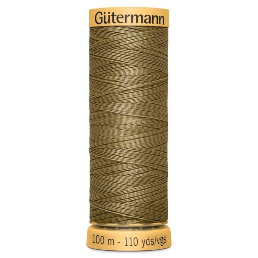 Gutermann Cotton Sewing Thread - Shade 1115 - Gold Brown