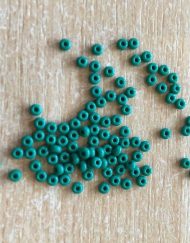 Glass Seed Beads Eyes - Green