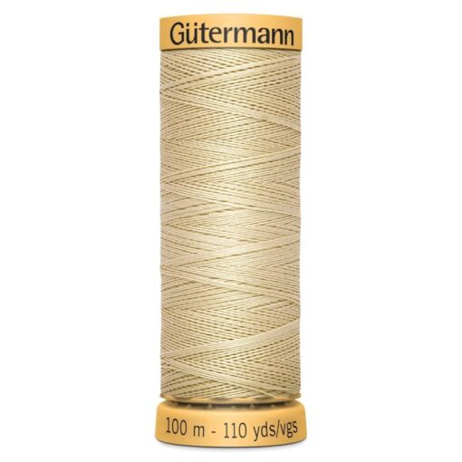 Gutermann Cotton Sewing Thread - Shade 1120 - Light Gold