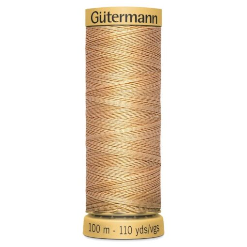 Gutermann Cotton Sewing Thread - Shade 1702 - Pale Gold