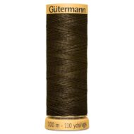 Gutermann Cotton Sewing Thread - Shade 2960 - Dark Brown