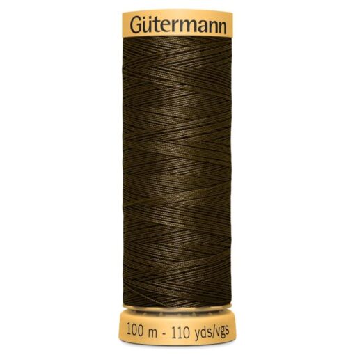 Gutermann Cotton Sewing Thread - Shade 2960 - Dark Brown