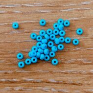 Glass Seed Bead Eyes - Light Blue
