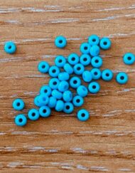 Glass Seed Bead Eyes - Light Blue