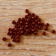 Glass Seed Bead Eyes - Brown
