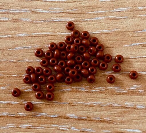 Glass Seed Bead Eyes - Brown