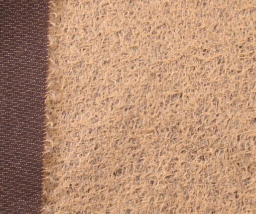Helmbold Mohair 12mm Sparse - Beige on Brown
