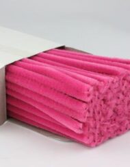 30cm Chenille Pipe Cleaners Bright Pink