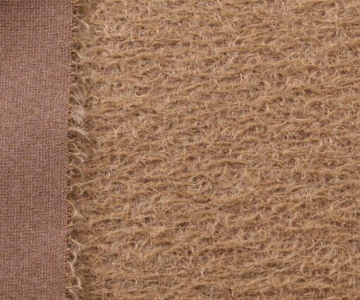 Helmbold Mohair 12mm Sparse - Fawn on Brown