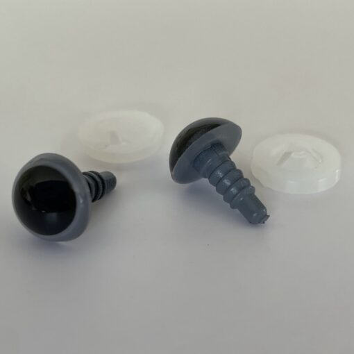 Grey Safety Eyes for teddy bears, dolls and soft toy creations