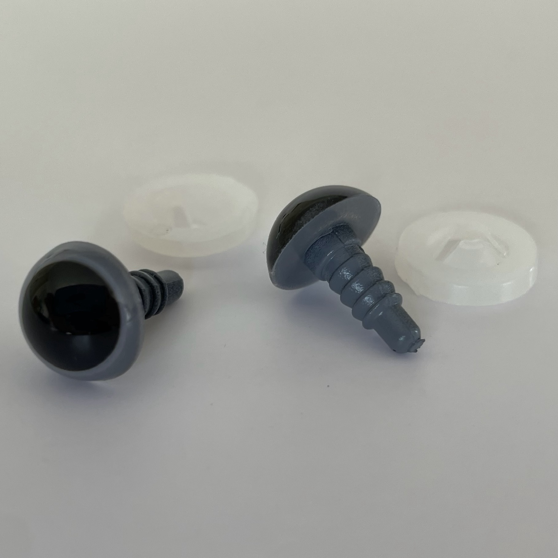 Grey Safety Eyes for teddy bears, dolls and soft toy creations