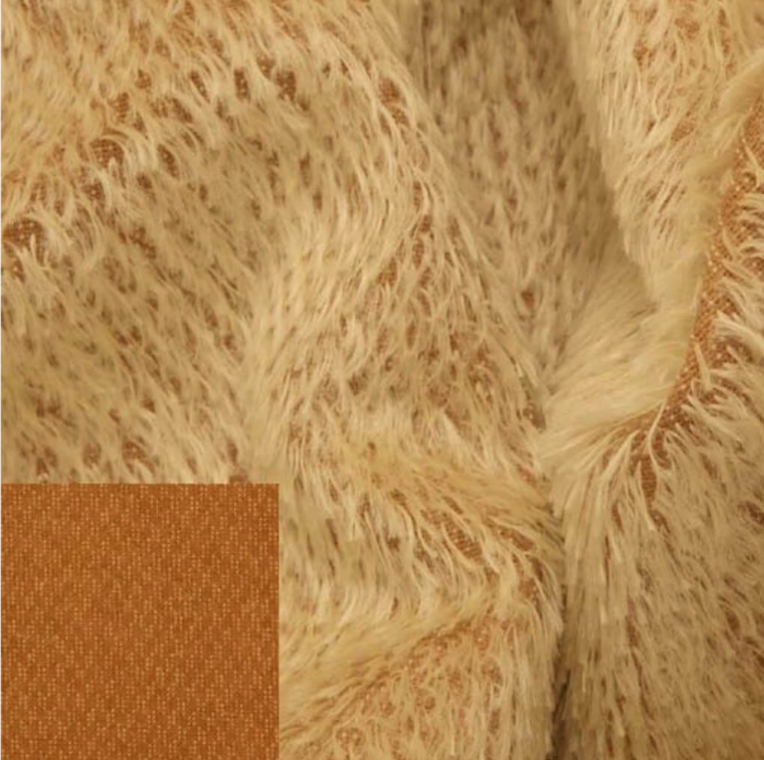 Mohair Fabric Helmbold 12mm Sparse Pale Gold on Bronze various sizes 