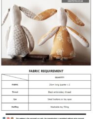 Sewing Sanctuary William and Oliver toy rabbit pattern