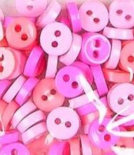 Trimits Bright Pink Mini Buttons 5g