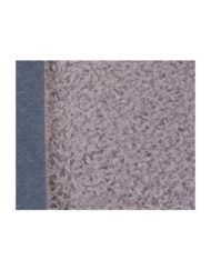 Steiff Mohair Teddy Bear Fabric Warm Grey on Teal