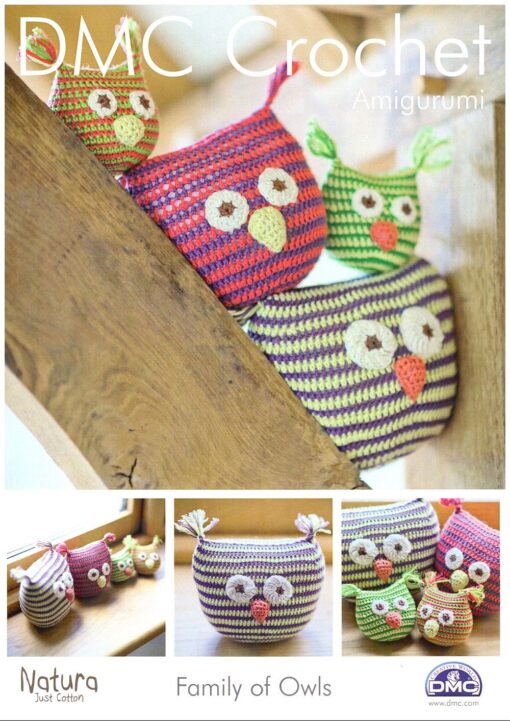 Crochet Pattern DMC Family of Owls
