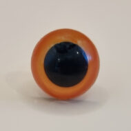 Amber Safety Eyes with black pupils for toy making.