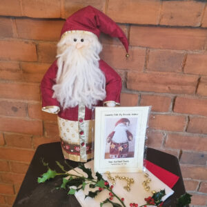 Handmade Santa toy with paper pattern & instructions