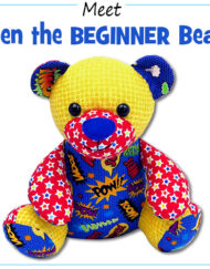 Funky Friends Ben the Beginner's Bear Sewing Pattern