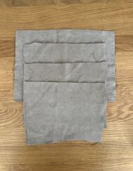 Bundle of 4 off cuts of beige faux suede