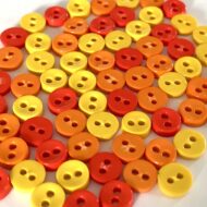 Trimits Mini Buttons for miniature toy making and toy clothes in colour- Orange
