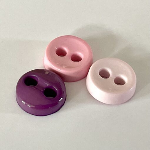 Trimits Mini Buttons for miniature toy making and toy clothes in colour- lilac