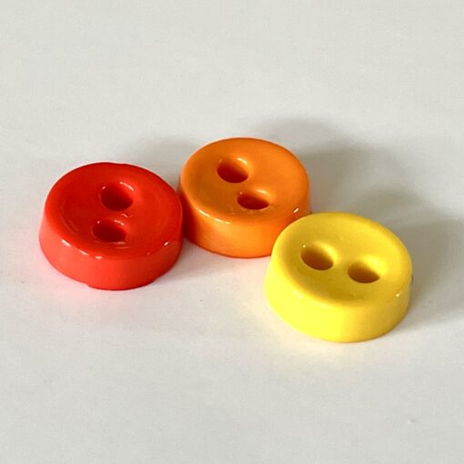 Trimits Mini Buttons for miniature toy making and toy clothes in colour- orange