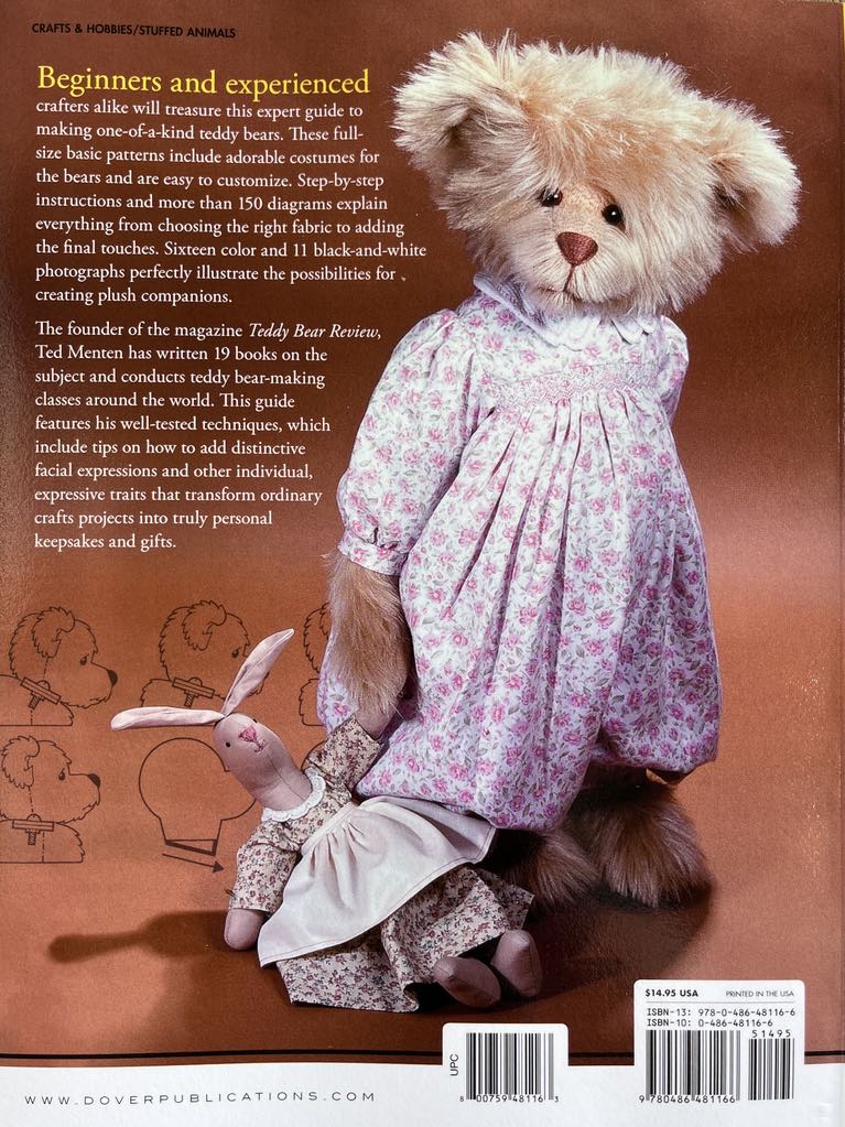 Teddy Bear Studio bear making book by Ted Menton