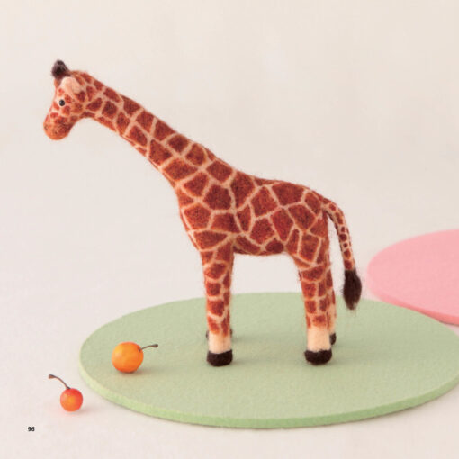 Needle Felted Giraffe from Wild & Tame book
