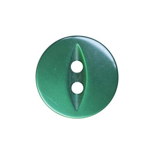 green fish eye buttons in 12mm size and packs of 20