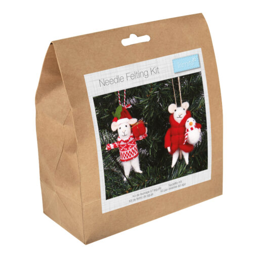 Trimits Needle Felt Kit Mice Friends Duo Kit