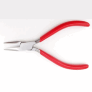 Flat nosed non-serrated pliers for toymaking and dollmaking