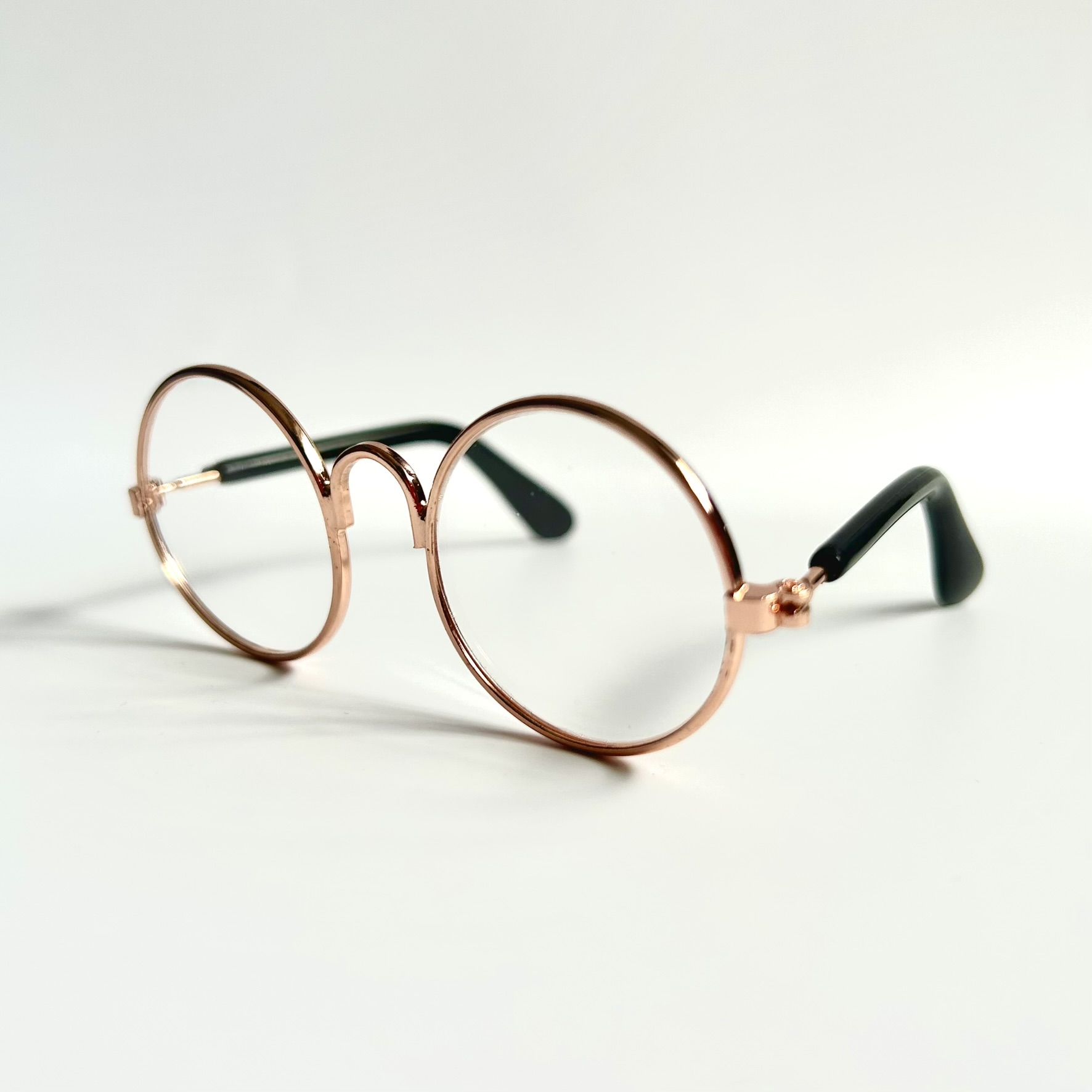 metal miniature toy glasses for bears and dolls