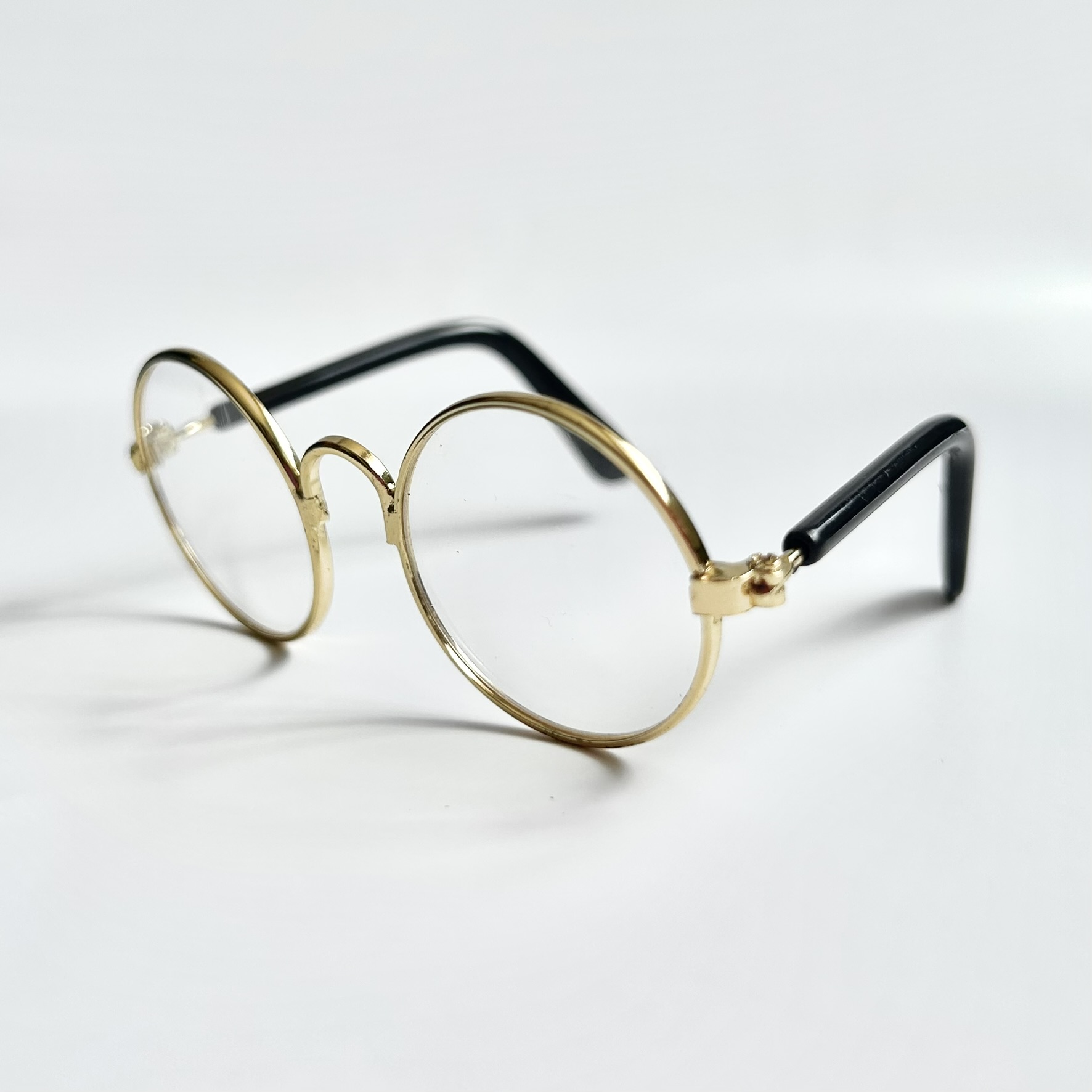 metal miniature toy glasses for bears and dolls