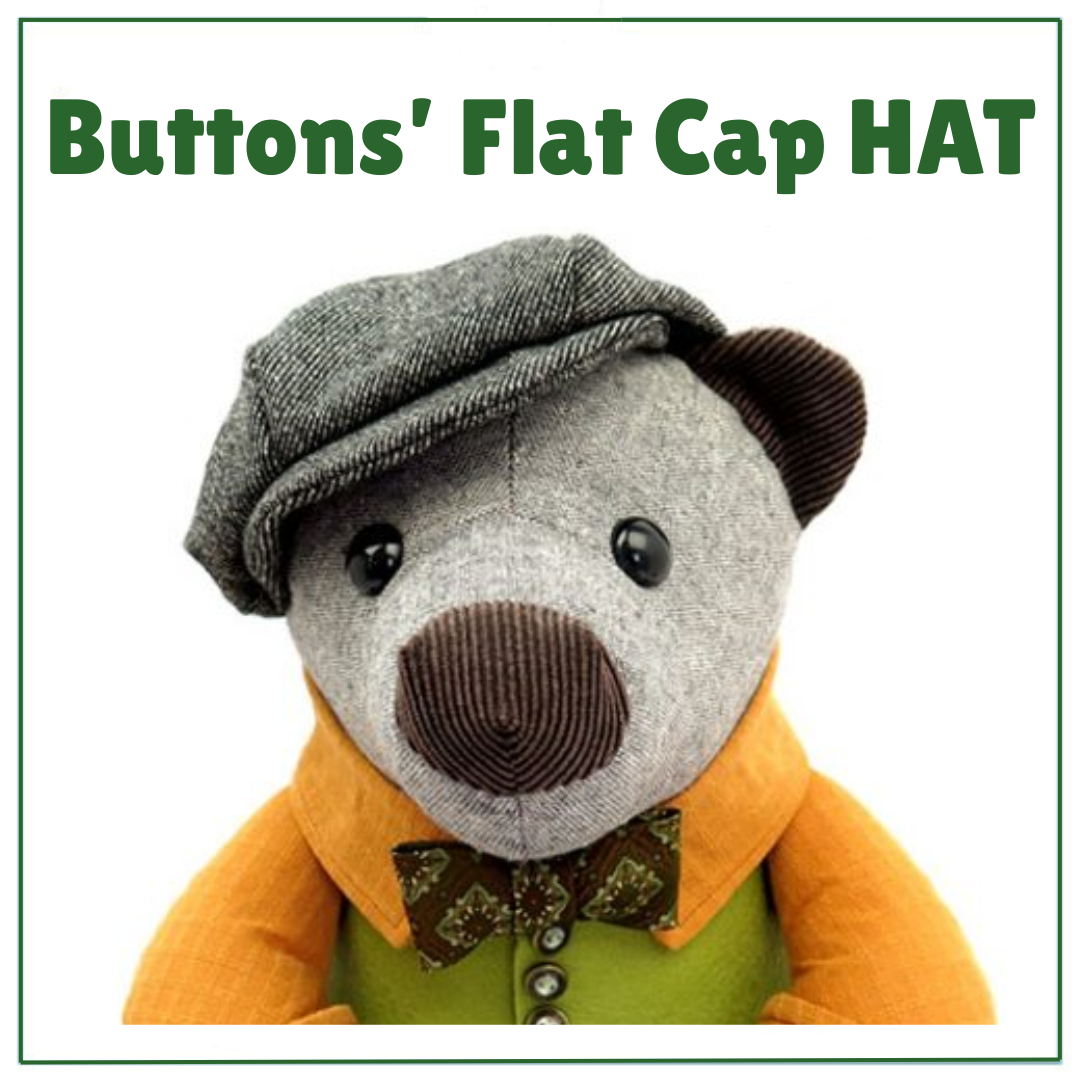 Buttons the best dresssed bear by funky friends factory hat pattern