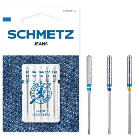 A pack of Schmetz Jeans Sewing Machine Needles