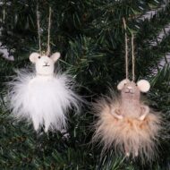 Fairy mouse needle felting kits to create christmas decorations