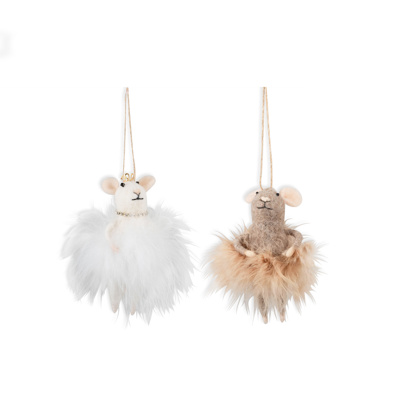 Fairy mouse needle felting kits to create christmas decorations