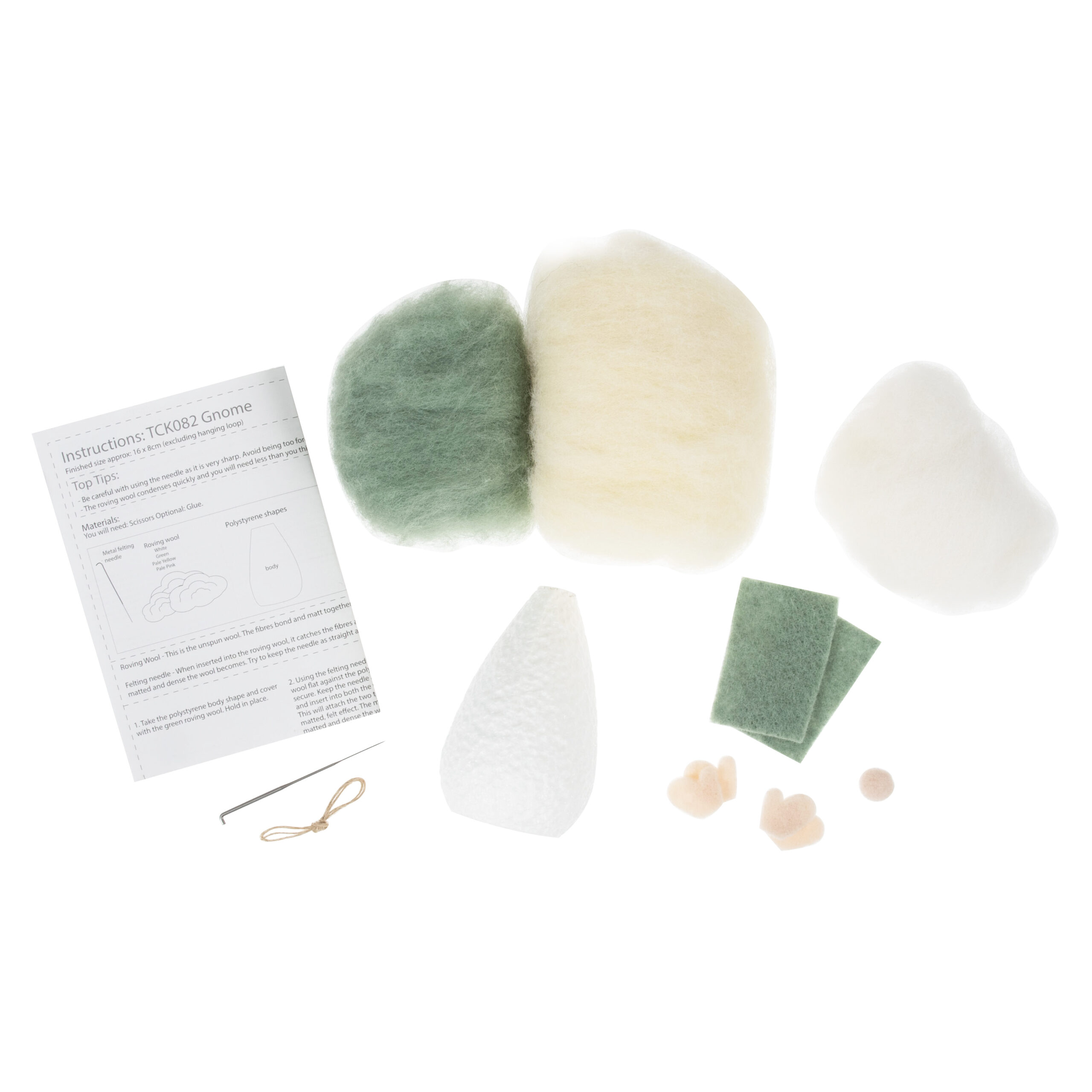 Trimits needle felting gnome kit to make your own needle felted gnome